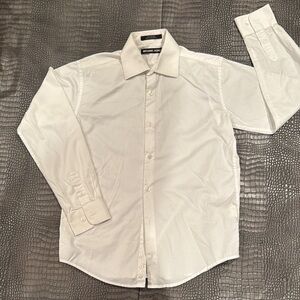 Michael Kors White Dress Shirt with Pointed Collar
